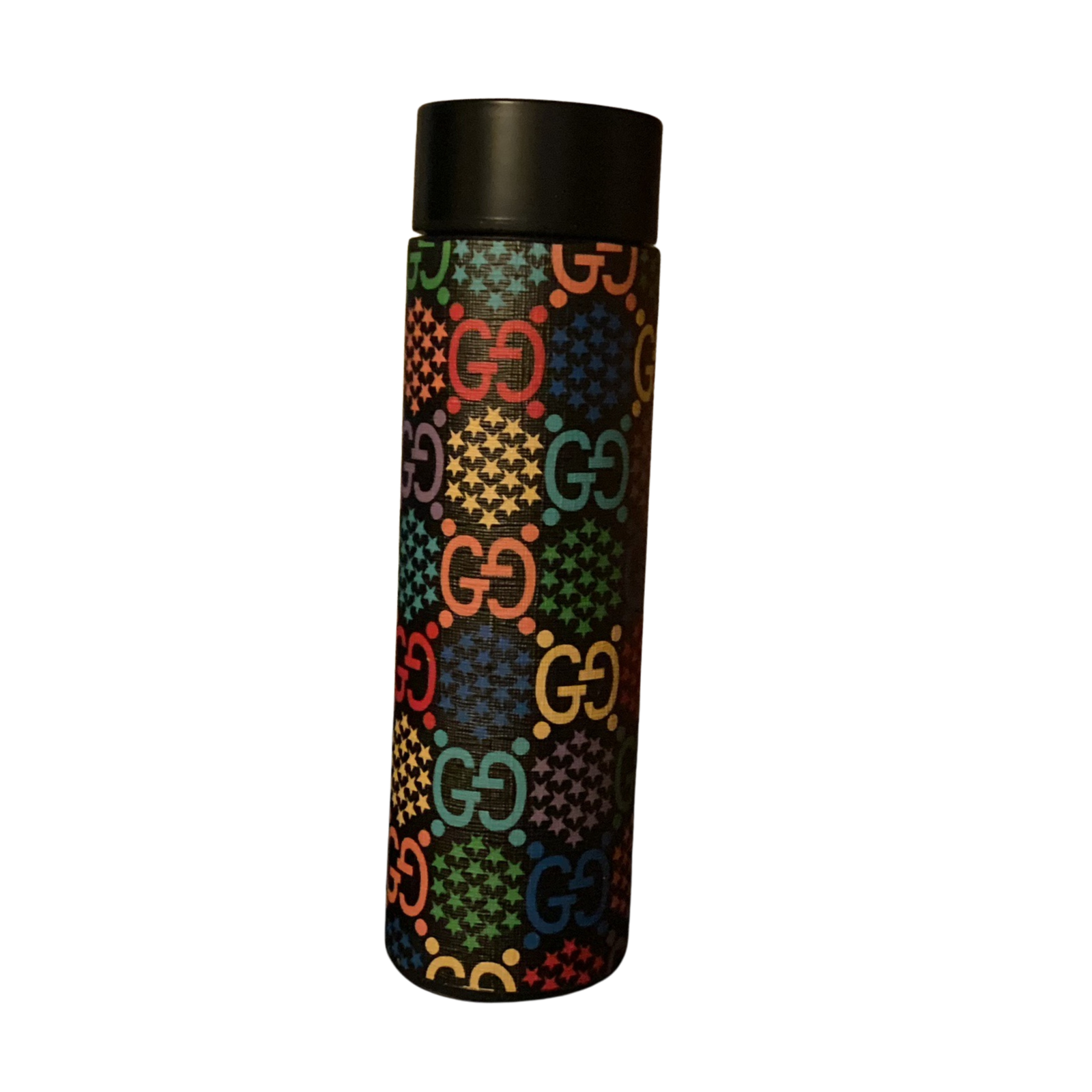 Gucci Multicolor Pattern Water Bottle