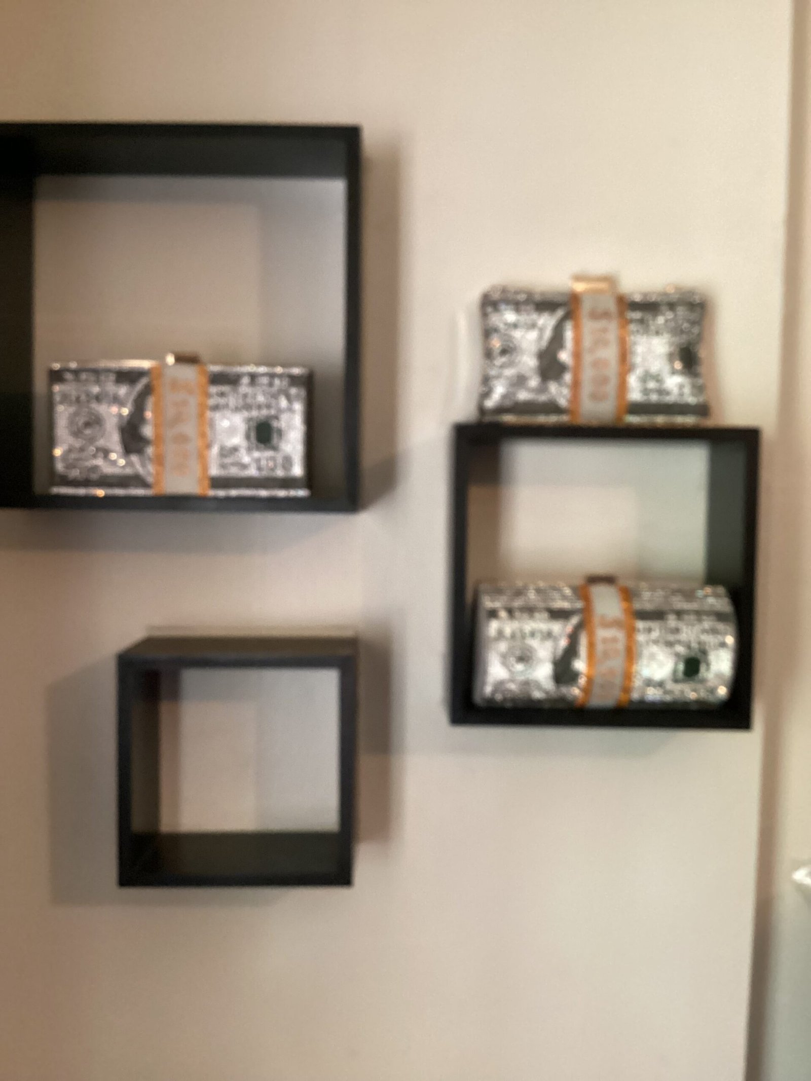 Sparkling $10,000 Money Roll Evening Bag