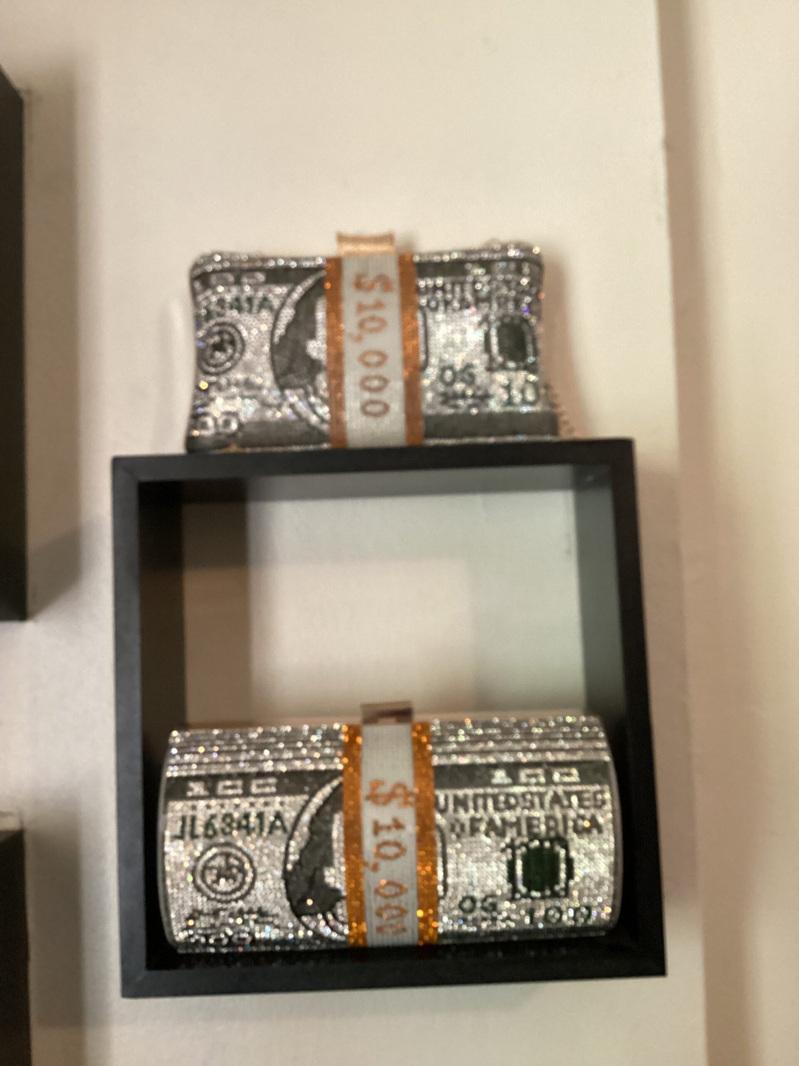 Sparkling $10,000 Money Roll Evening Bag - Image 2