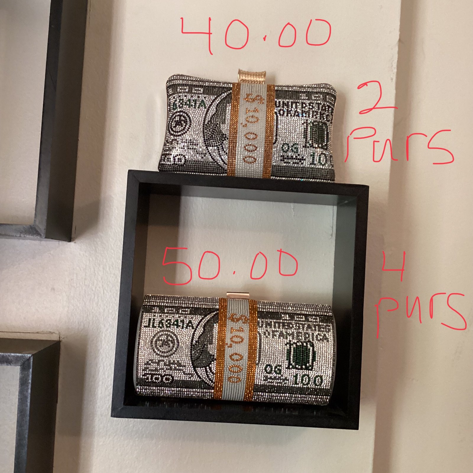 Sparkling $10,000 Money Roll Evening Bag - Image 5