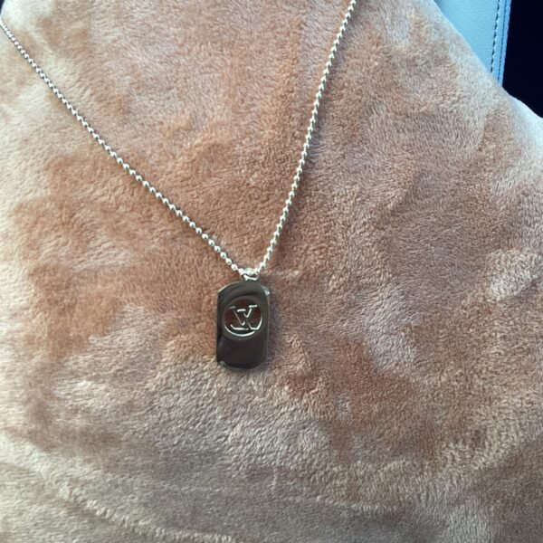 Luxury LV-Inspired Gold Pendant Necklace