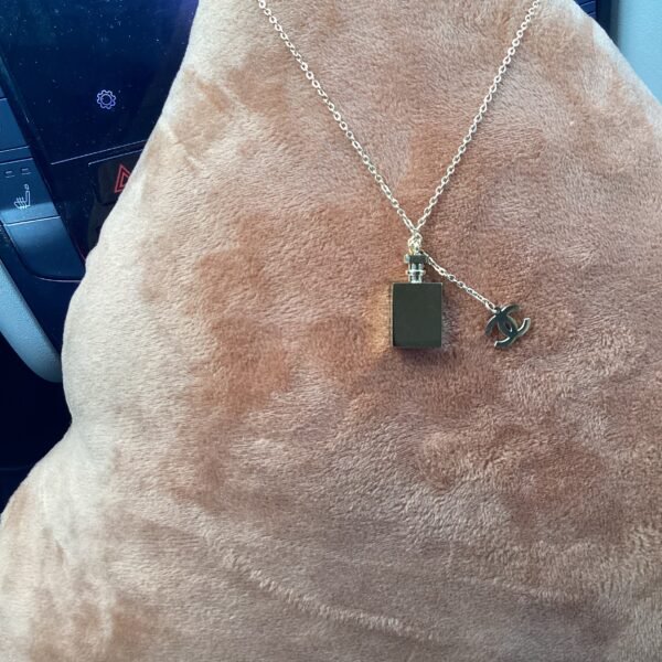 Chanel Perfume Bottle Pendant Necklace with CC Charm